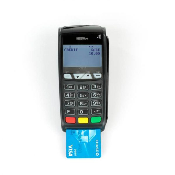 see desc Ingenico ICT220 Credit Card Terminal with EMV/CHIP Reader Vantiv 